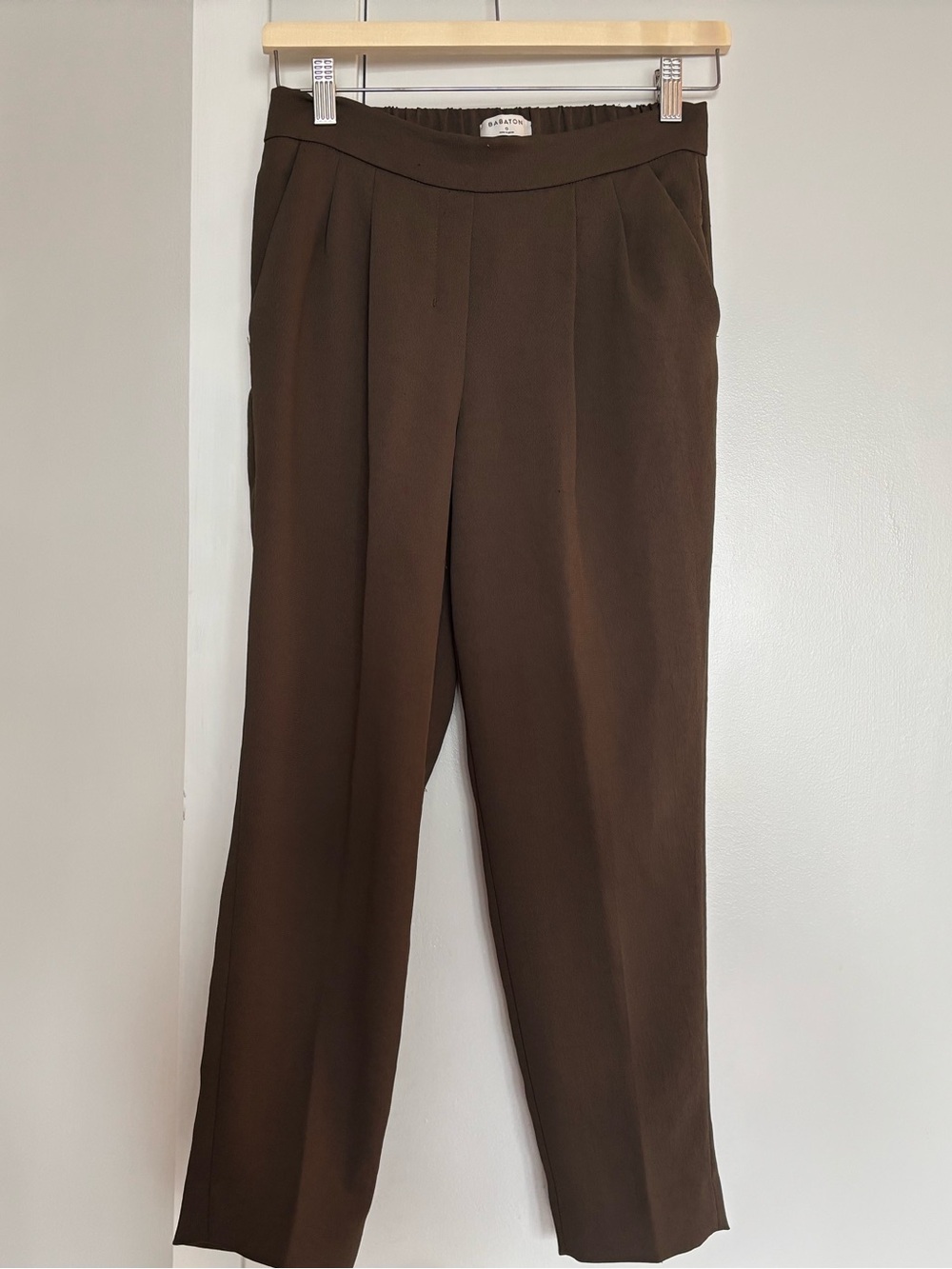 Babaton - Brown Pleated Trousers - Size 0